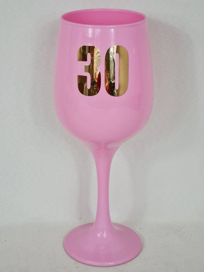 Kielich jubileuszowy wino różowy 30