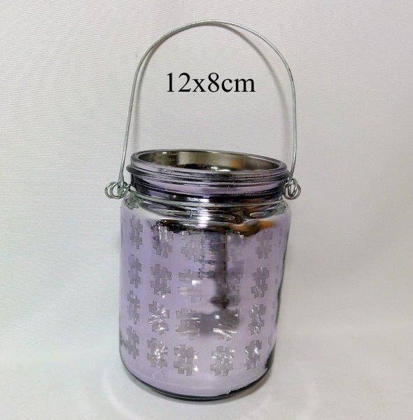 Lampion szklany Giro-Glass 8x12x8cm