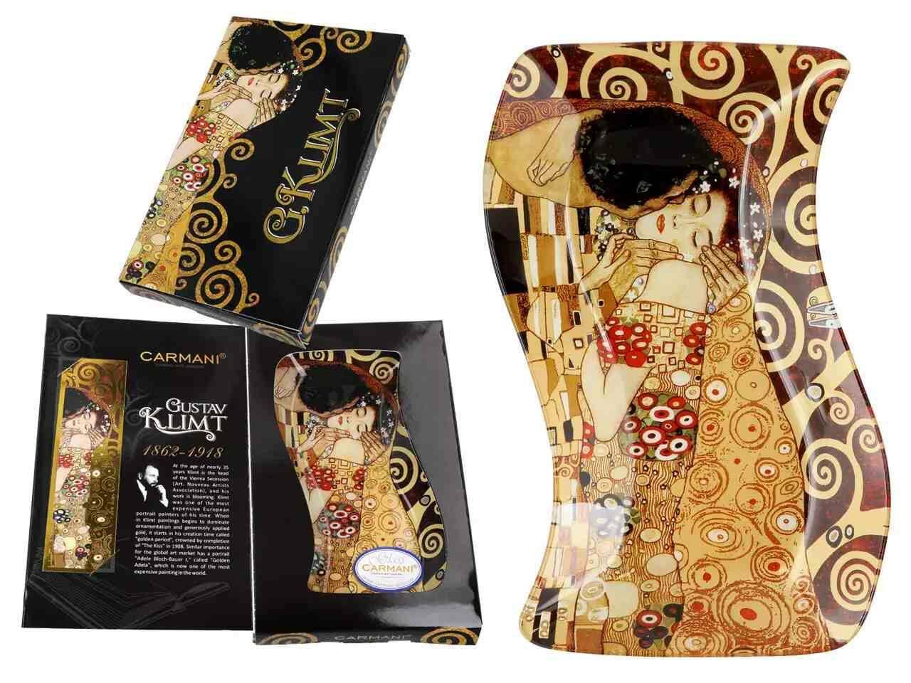 Gustav Klimt Talerz szklany falowany