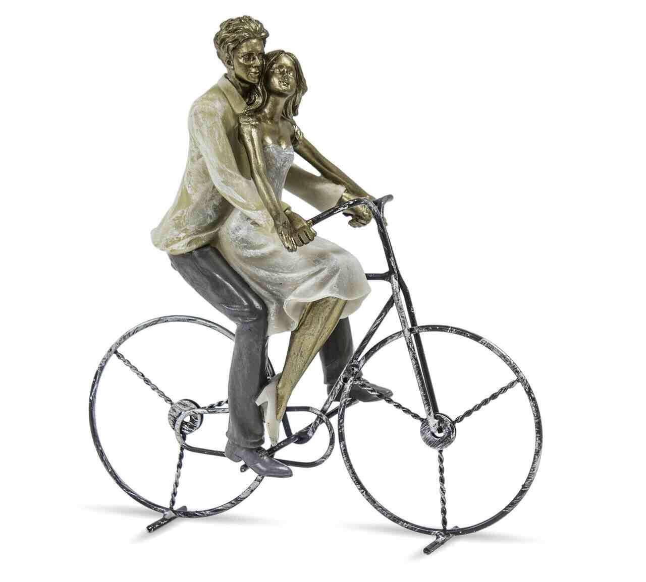 Figurka para na rowerze 26cm