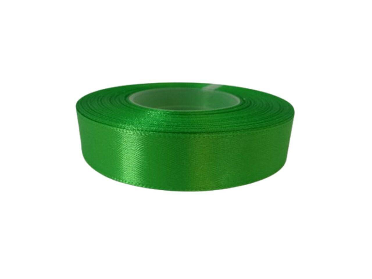 Wstążka satynowa 18mm zielona 32m