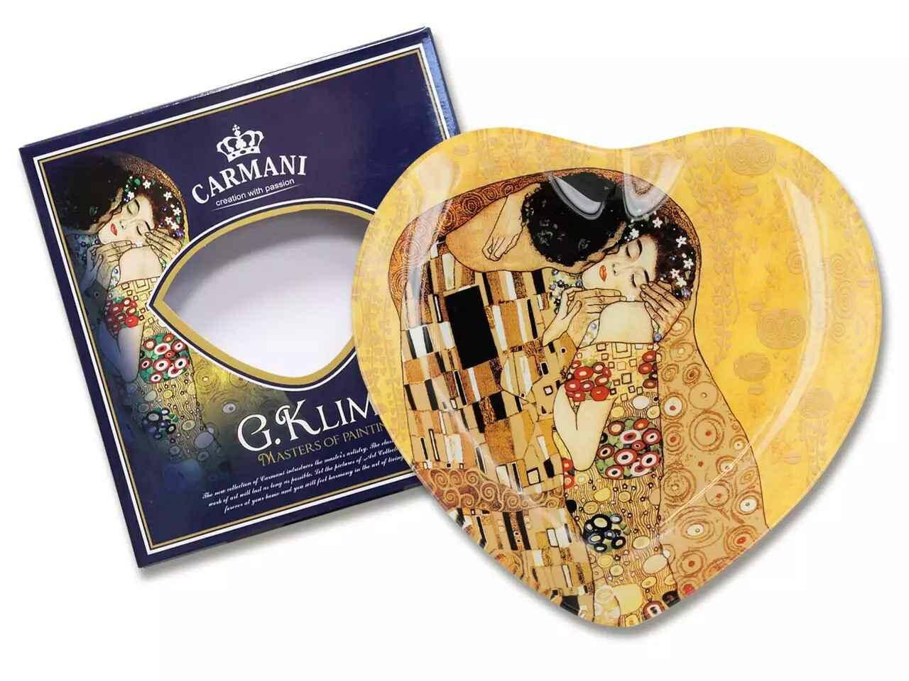 G.Klimt The Kiss Patera serce