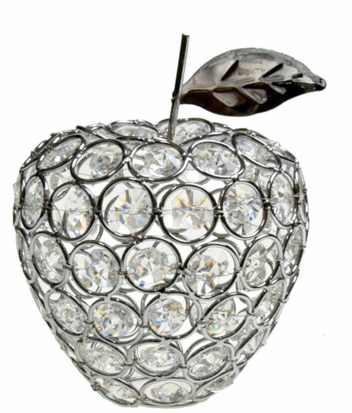 Jabłko dekoracyjne srebrne SW206