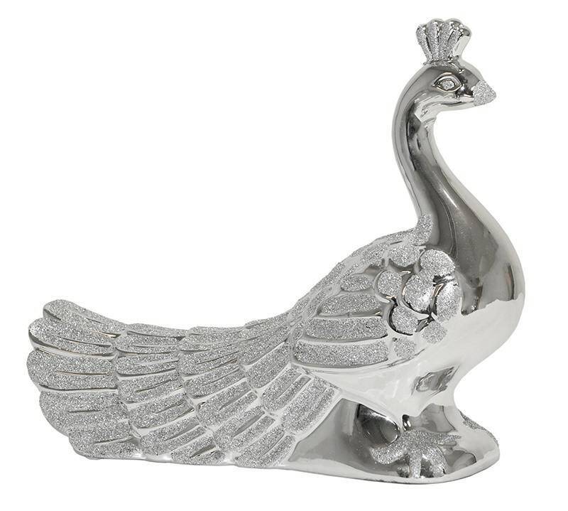 Paw ceramiczny 30cm srebrny YD20A278-2S
