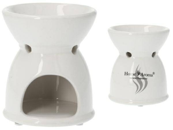 Kominek biały HOME AROMA  11cm