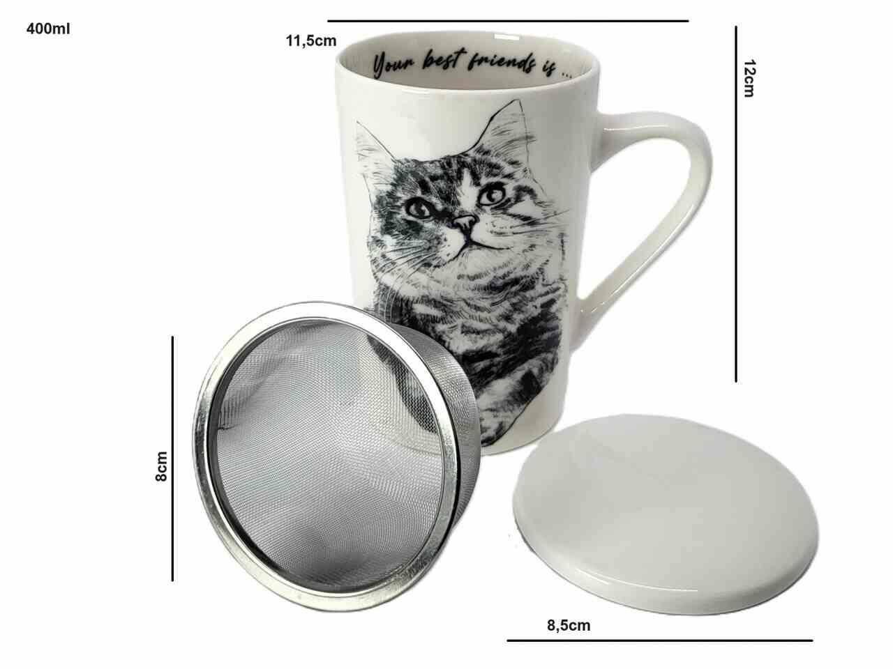 Koty Kubek z zaparzaczem 400ml