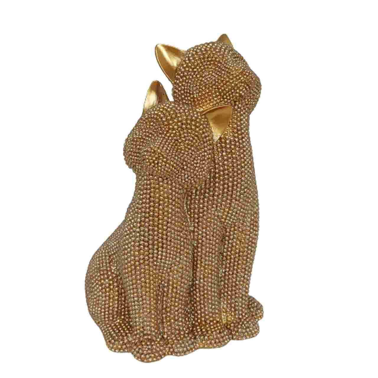ELDO Kot złoty ceramiczny