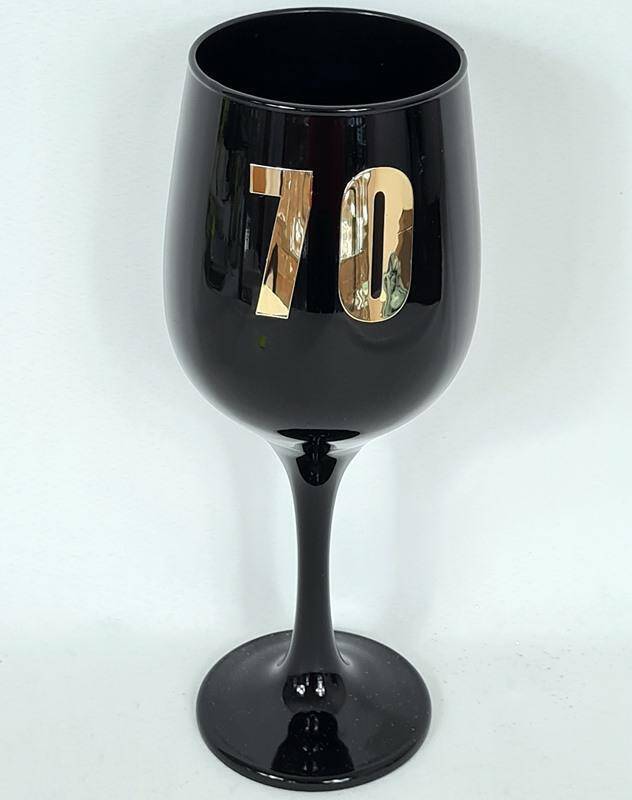 Kielich jubileuszowy wino czarny 70
