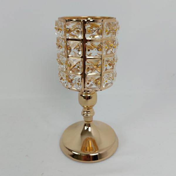 Swiecznik złoty kryształy K1710B-170G