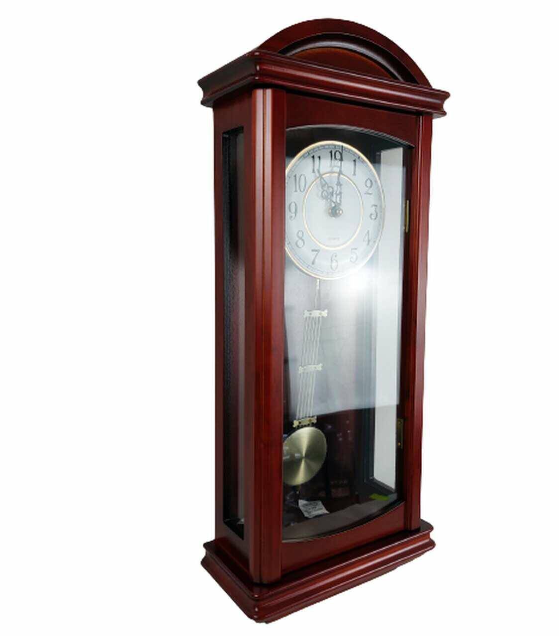 Zegar wiszący drewniany 63x12cm