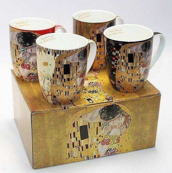 G.Klimt Kubki ceramiczne 400ml kpl.4szt.