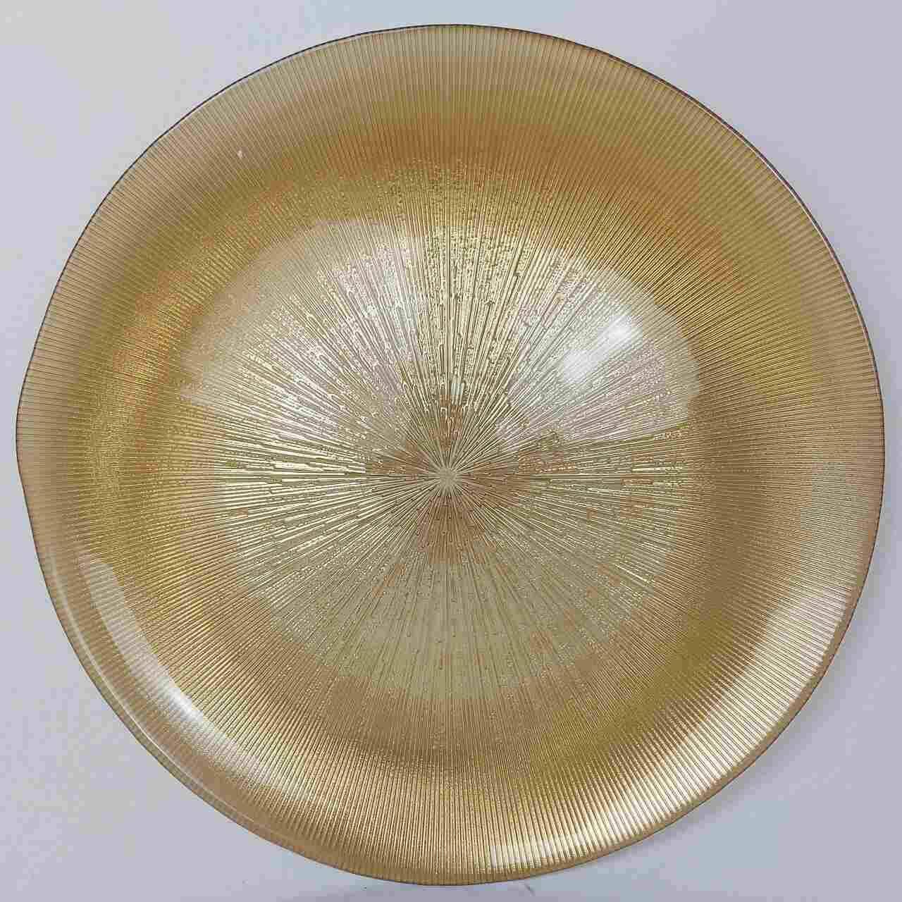 Podtalerz szklany złoty 33cm