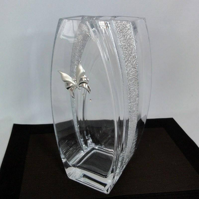 Motyl Wazon szklany zdobiony 412/320