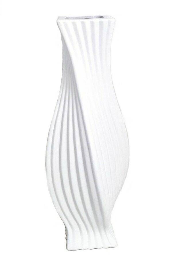 Wazon ceramiczny biały 46cm 18943A