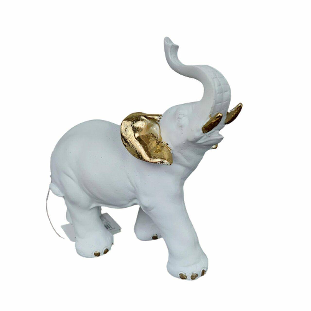 Słoń złote uszy biały 10cm