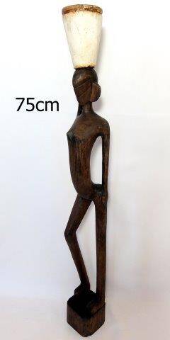 Figura murzynka z drewna H-75cm (Zdjęcie 1)