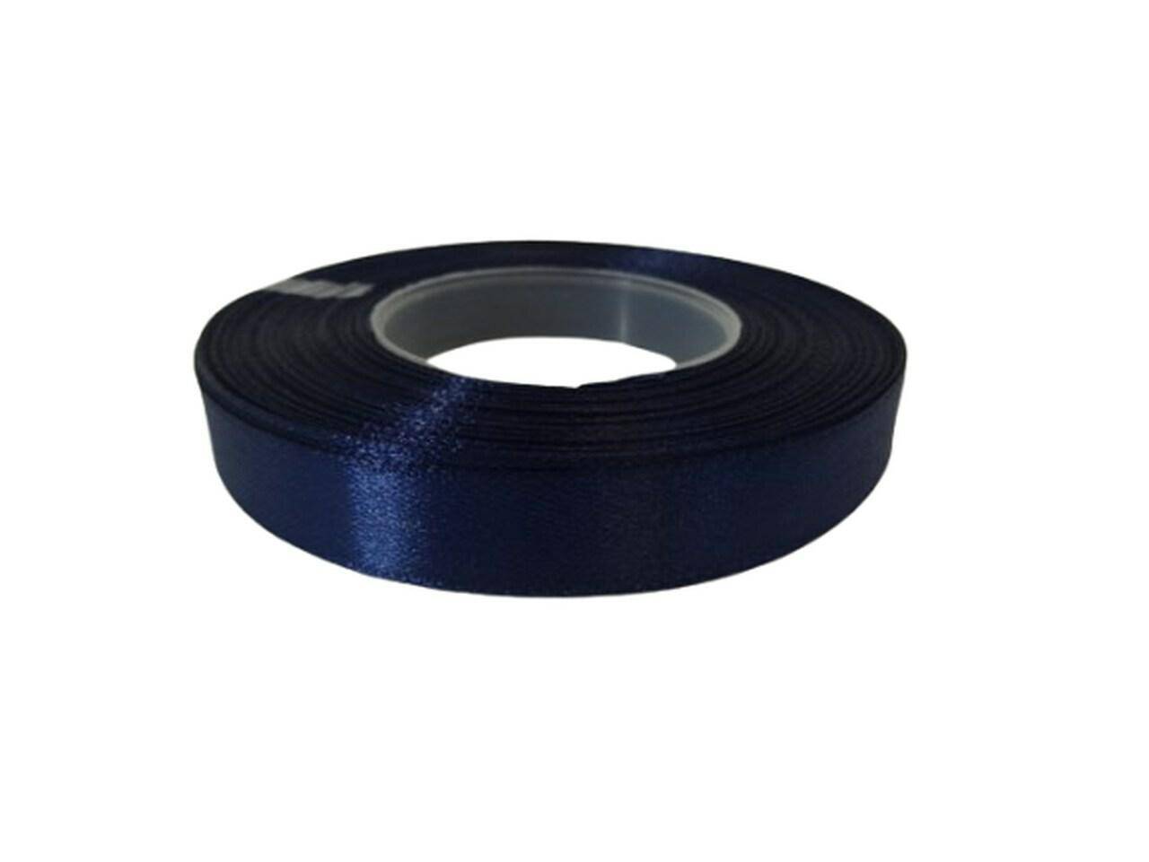 Wstążka satynowa 18mm granatowa 32m