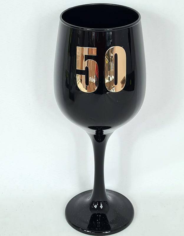 Kielich jubileuszowy wino czarny 50