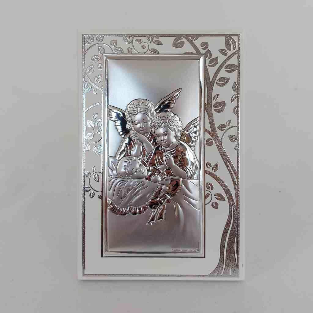 Obrazek posrebrzany Chrzest 10x15,2cm