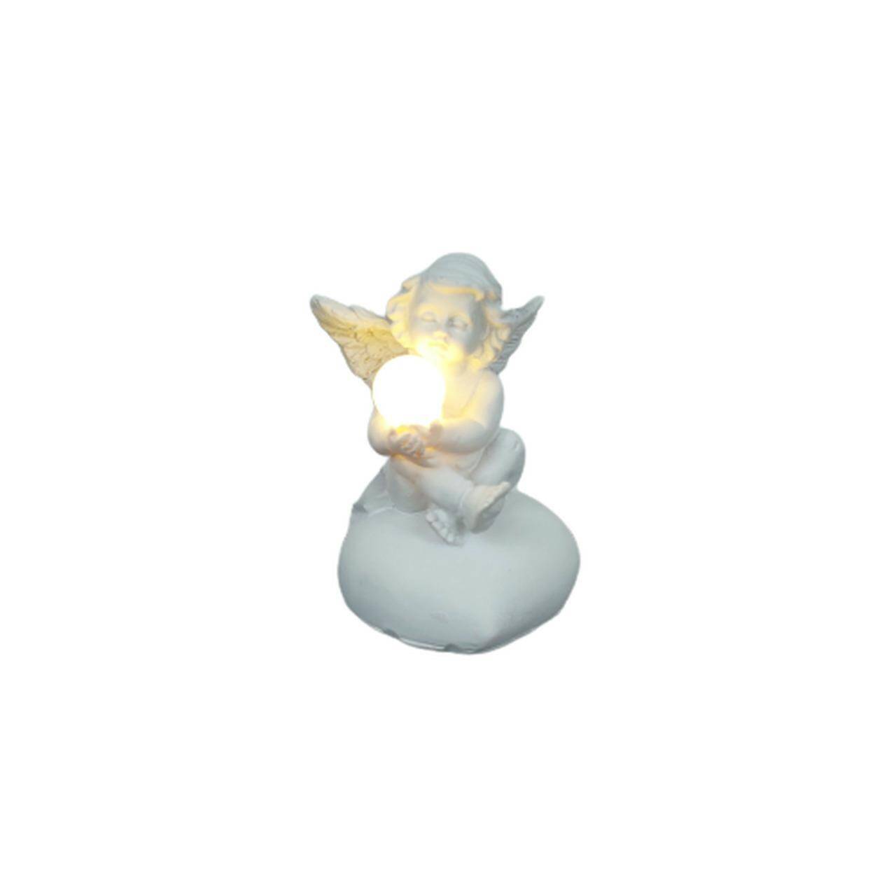 Aniołek z lampką LED w ręku  9cm