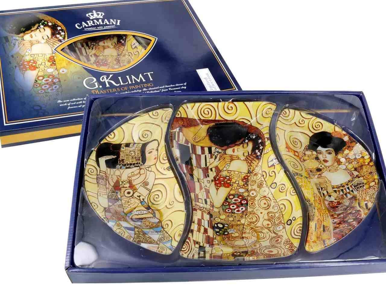 G.Klimt Talerz dekoracyjny 3-częściowy