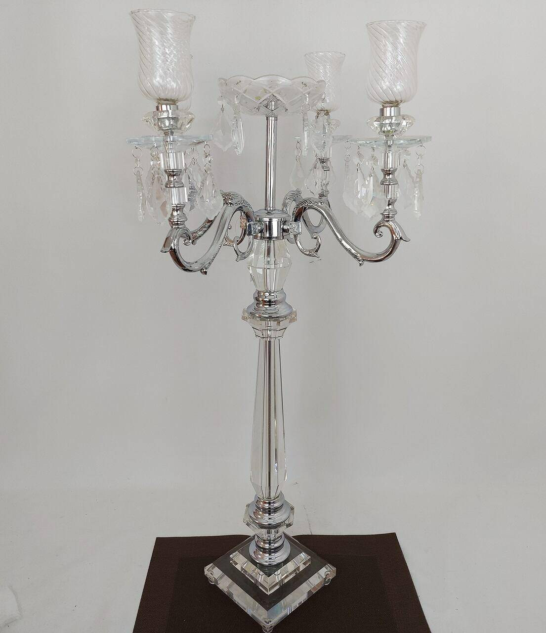 Świecznik kryształowy 4-ramienny 90cm