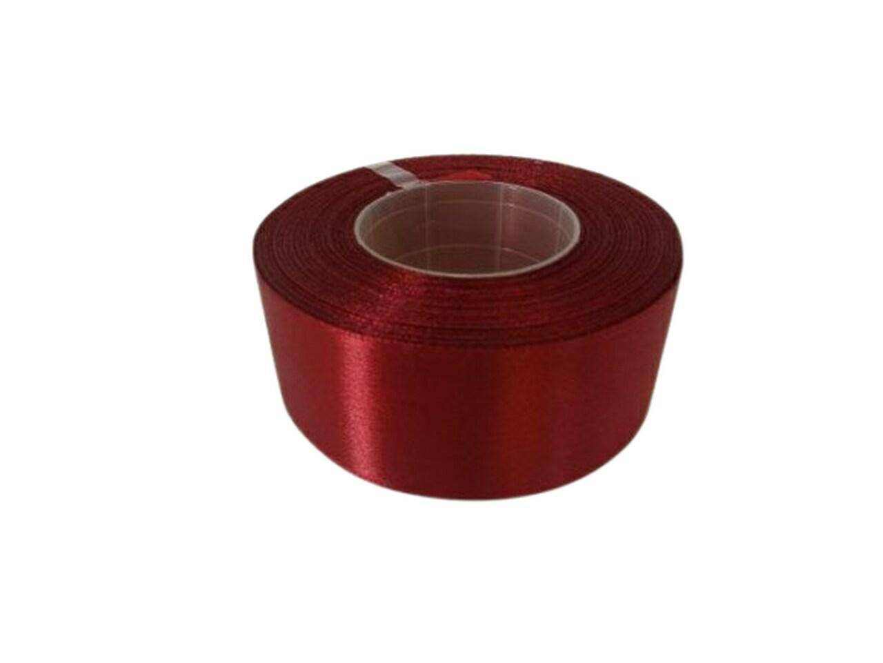 Wstążka satynowa 25mm bordo