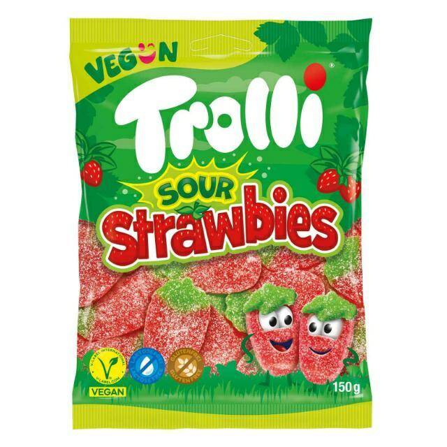 ŻELKI TROLLI 150G SOUR STRAWBIES IMP