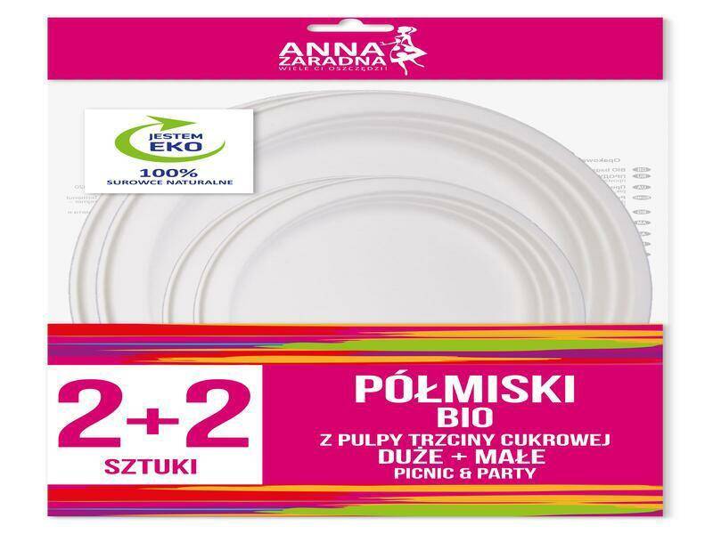 PÓŁMISKI AZ BIO Z TRZCINY CUKROWEJ A2