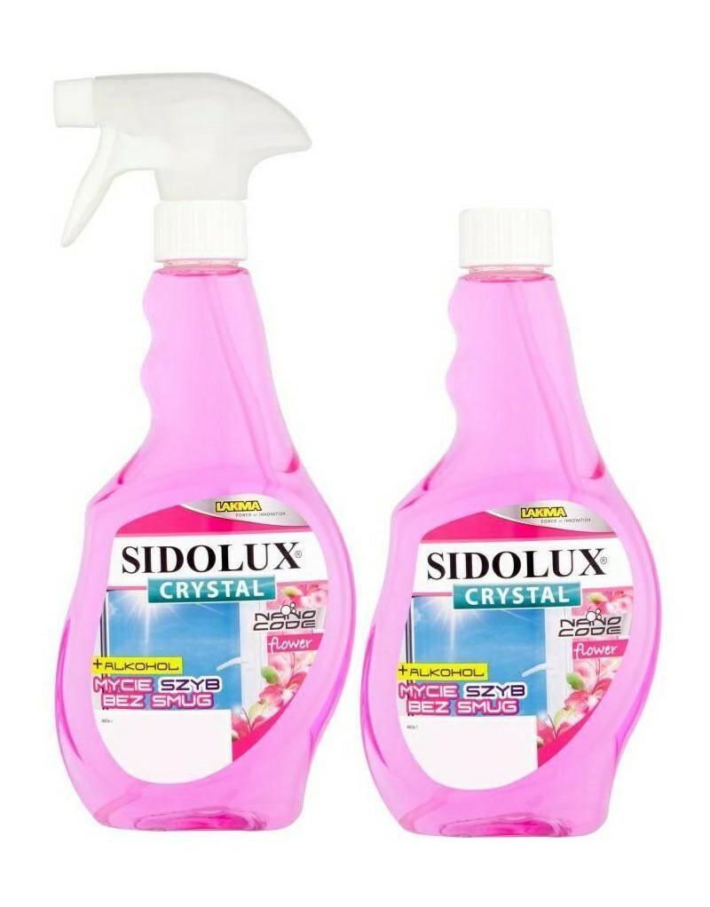 PŁYN DO SZYB SIDOLUX 500ML FLOWER+ZAPAS