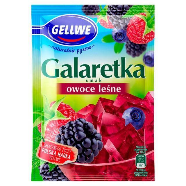 GALARETKA GELLWE 72G OWOCE LEŚNE