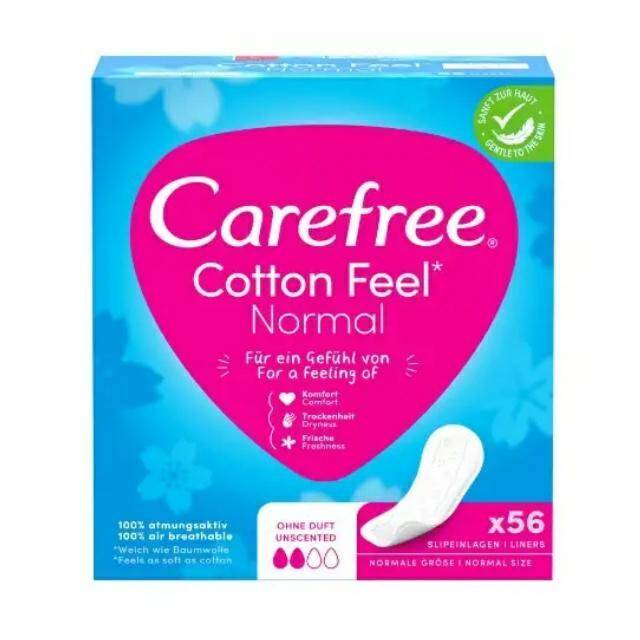 WKŁADKI CAREFREE A56 NORMAL COTTON 6314