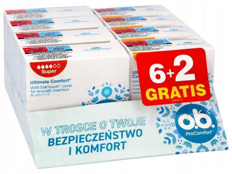 TAMPONY OB A8 TACKA 6+2 PRO COMFORT