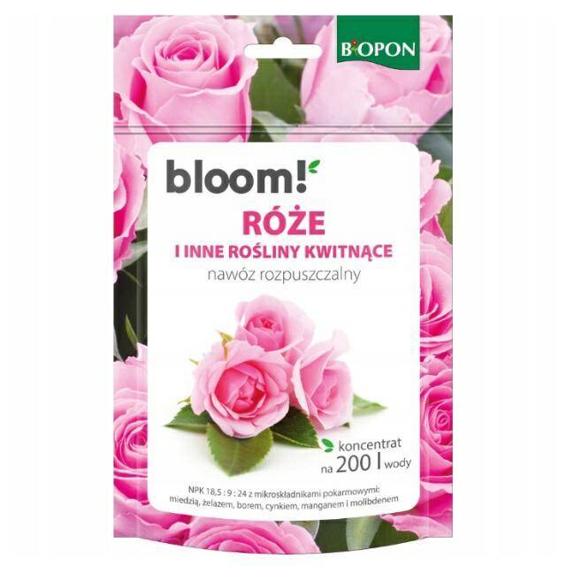 BIOPON NAWÓZ BLOOM 200G RÓŻE I ROŚLINY