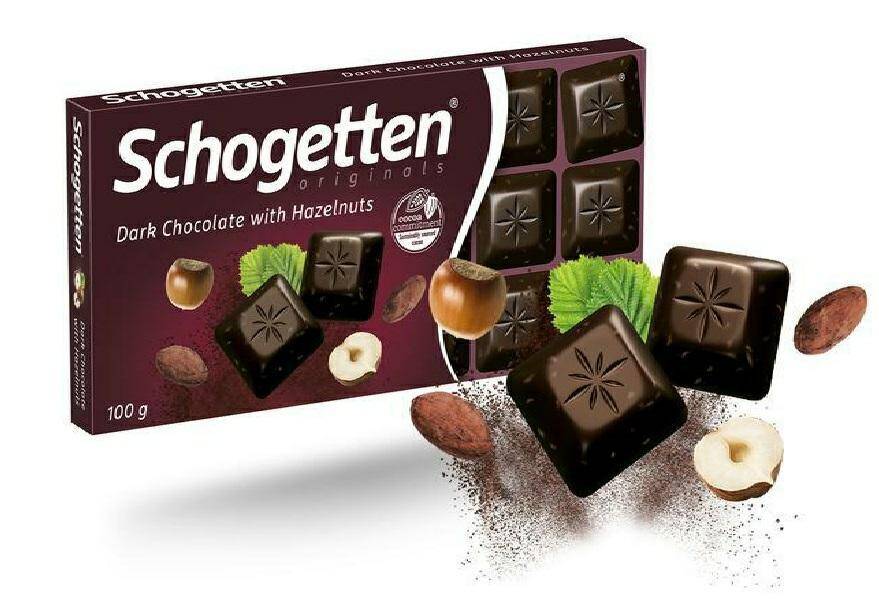 CZEKOLADA SCHOGETTEN 100G DARK HAZELNUTS