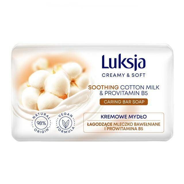 MYDŁO W KOSTCE LUKSJA 90G BAWEŁNA