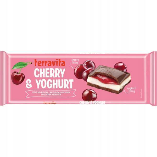 CZEKOLADA TERRAVITA 235G CHERRY YOGHURT