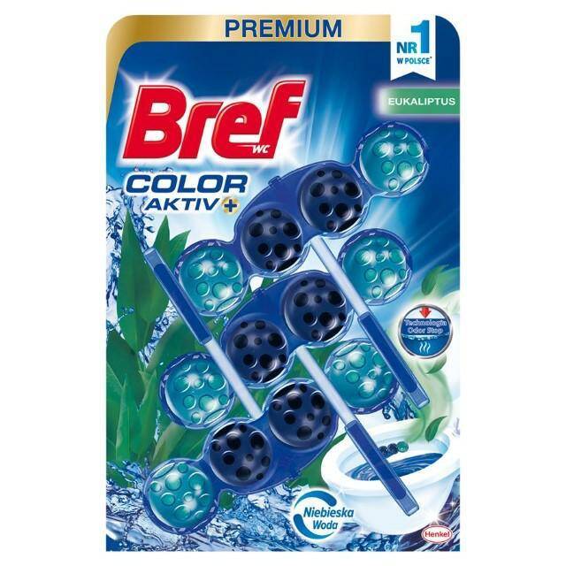 ZAWIESZKA DO WC BREF 3X50G BARWIĄCE
