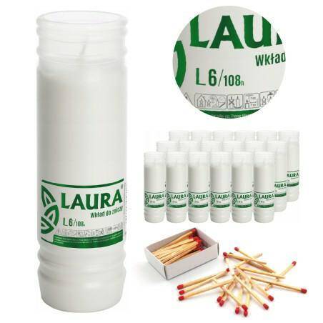 WKŁAD DO ZNICZY LAURA L-6 108h 8122