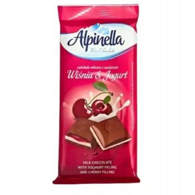 CZEKOLADA ALPINELLA 100G WIŚNIA&JOGURT