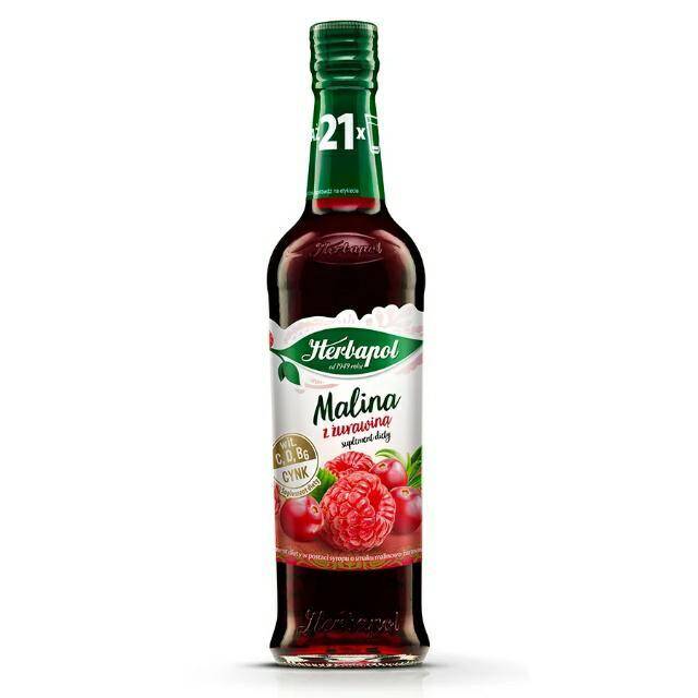 SYROP O.S. 420ML MALINA-ŻURAWINA 2443