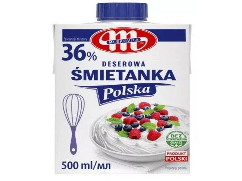 ŚMIETANKA MLEKOVITA 500ML 36% POLSKA
