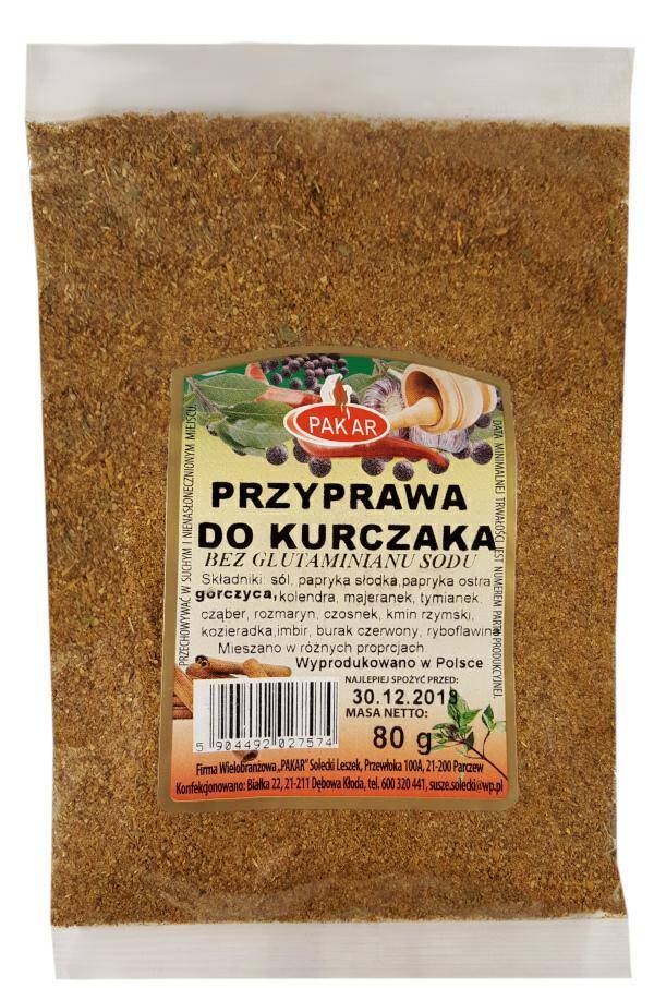 PRZYPRAWA PAKAR 80G DO KURCZAKA 7574