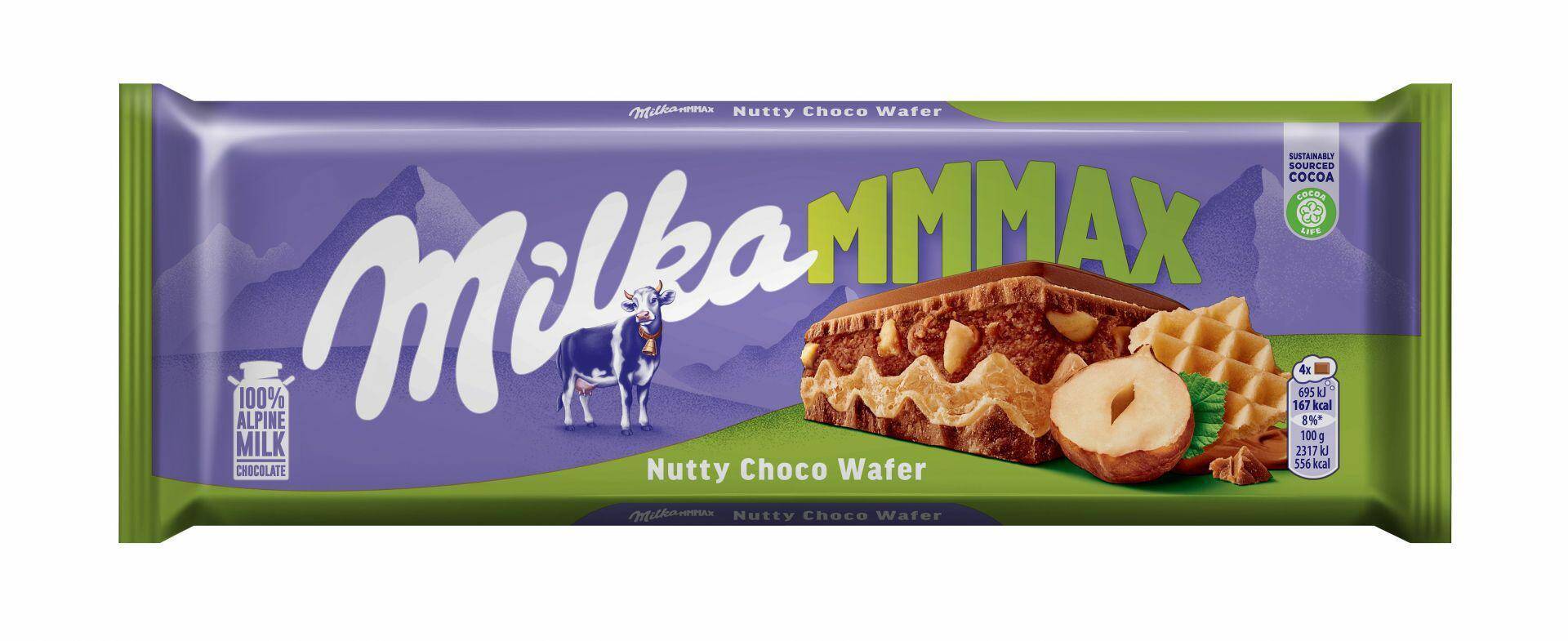 CZEKOLADA MILKA 270G NUTTY CHOCO WAFER