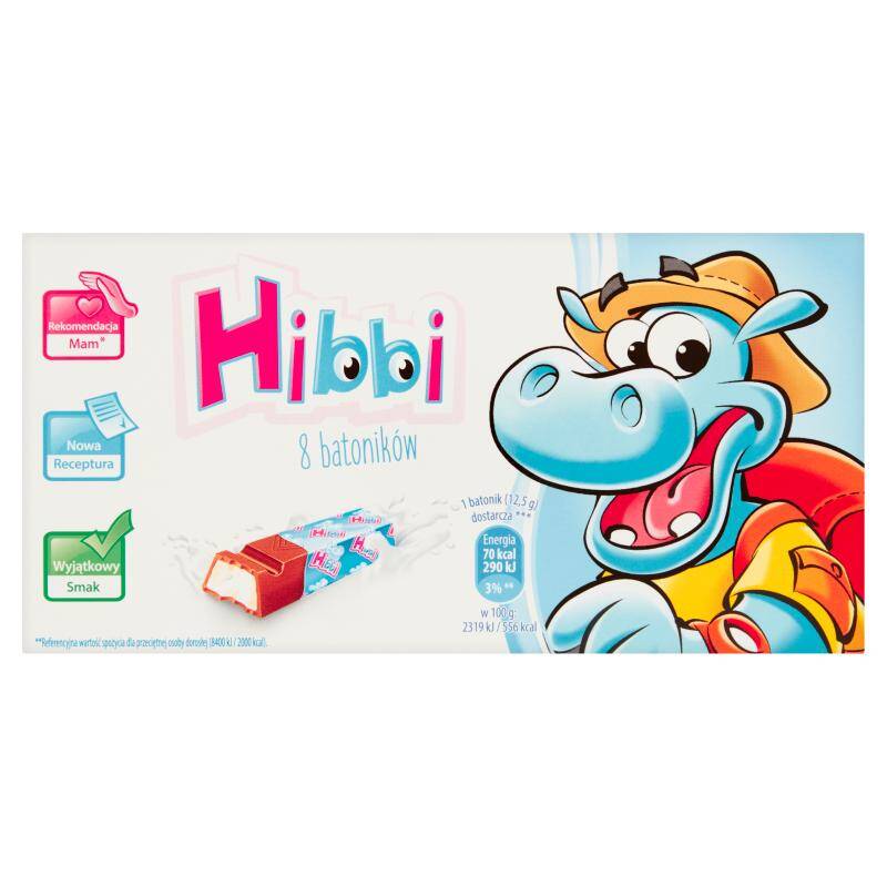 BATON HIBBI 100G MLECZNY ŚMIETANKOWY A8
