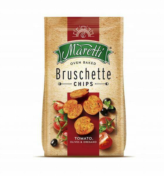 BRUSCHETTE CHIPS 70G POMIDOR OLIWKA