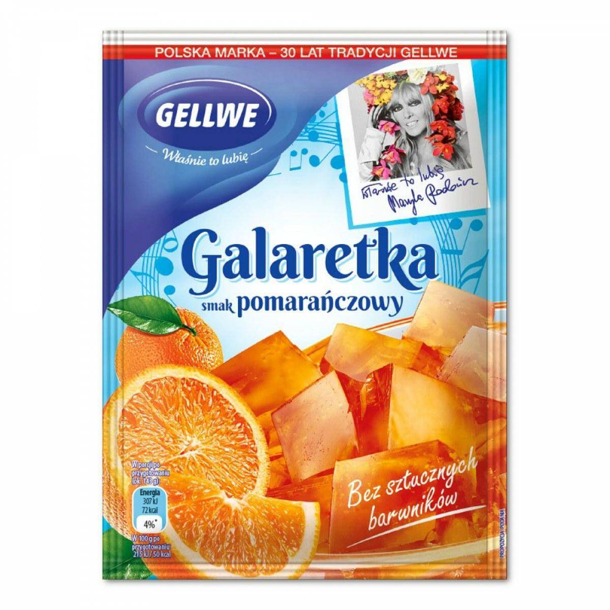 GALARETKA GELLWE 75G POMARAŃ. 9795