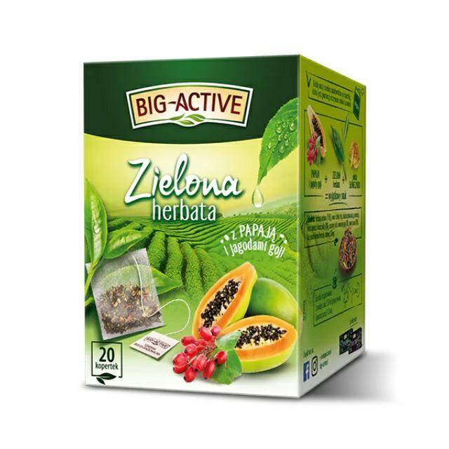 HERBATA BIGACTIVE A20 ZIELONA PAPAJA