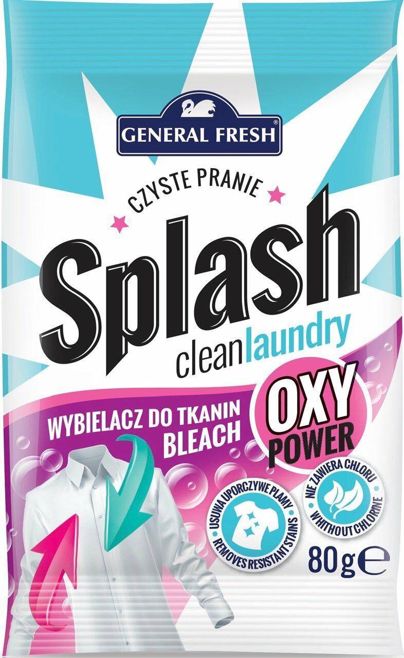 WYBIELACZ W PROSZKU SPLASH 80G DO TKANIN