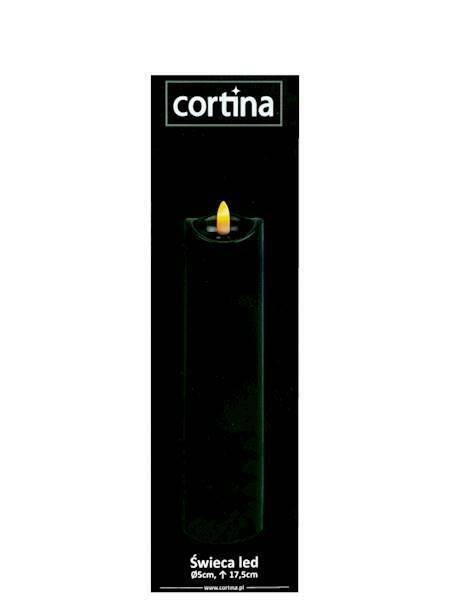 ŚWIECA LED CORTINA 50/175 CZARNA 5862
